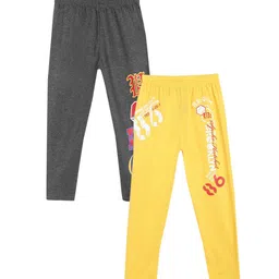 Fashionable Kids Pack Of 2 Printed Cotton Lounge Pants-picture-12