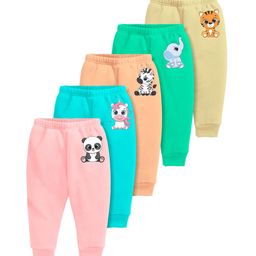 Minicult Kids Pack Of 5 Cotton Lounge Pants-image-75