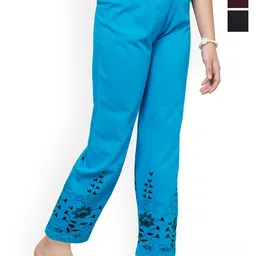 BAESD Girls Pack Of 3 Printed Pure Cotton Lounge Pants-picture-36
