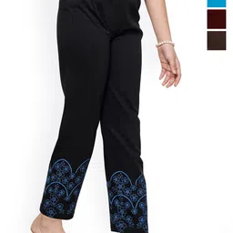 BAESD Girls Pack Of 4 Printed Pure Cotton Lounge Pants-picture-34