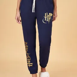 Dreamz by Pantaloons Women Harry Potter Printed Relaxed-Fit Mid-Rise Cotton Joggers-image-7