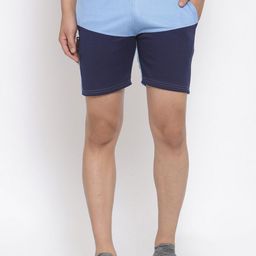 KLOTTHE Men Colourblocked Rapid-Dry Sports Shorts-image-39