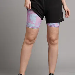 AESTHETIC NATION Women 2 in 1 Dri-FIT Running Sports Shorts-image-94