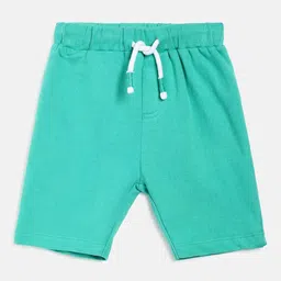 MINI KLUB Boys Solid Mid Rise Pure Cotton Regular Shorts-image-32