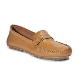 Liberty Women Tan Loafer Casual Shoes-41