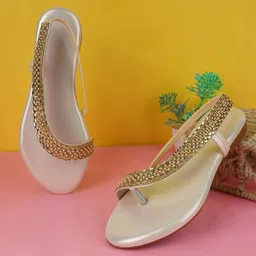 BAESD Embellished Open Toe Flats-picture-7