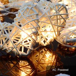 Ascension White 14 Rattan Heart String Lights-50