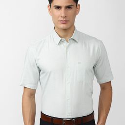 Peter England Men Micro Checks Formal Shirt-image-70