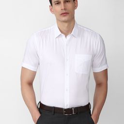 Peter England Men White Regular Fit Pure Cotton Formal Shirt-image-70