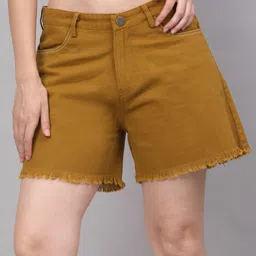 NEUDIS Women Twill Cotton Denim Shorts-picture-53