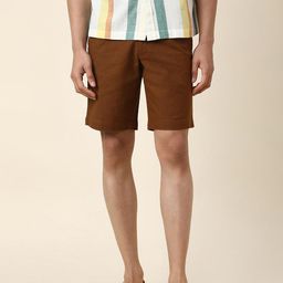 Fabindia Men Mid-Rise Casual Cotton Shorts-image-20