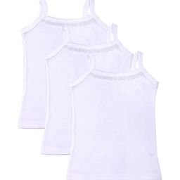 Bodycare Kids Girls Pack of 3 Solid Cotton Innerwear Vests-45
