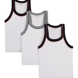 Bodycare Kids Boys Pack Of 3 Cotton Undershirt Vests-image-38