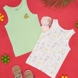 Pantaloons Junior Boys Pack Of 2 Printed Pure Cotton Innerwear Basic Vests 8909044215512-picture-22