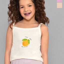 MiArcus Girls Pack Of 3 Printed Cotton Camisoles-image-17