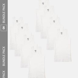 Lux Cozi Boys Pack Of 8 Cotton Innerwear Vests-image-90
