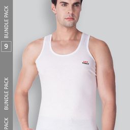 LUX VENUS Pack Of 9 Pure Cotton Innerwear Vests-image-32