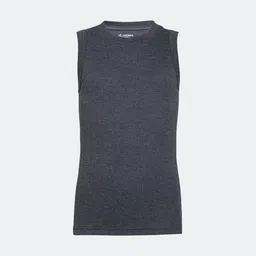Jockey Boys Charcoal Grey Solid Round Neck Innerwear Vests-picture-15