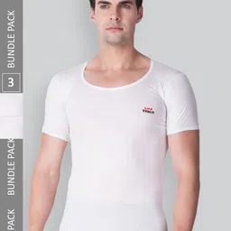 LUX VENUS Men Pack Of 3 Pure Cotton Undershirt Innerwear Vests- VENUS_WH_RNS_75_3PC-picture-17