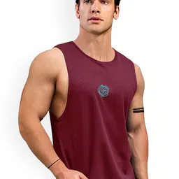 AUSK Round Neck Sleeveless Gym Innerwear Vests AUSK0733-picture-55