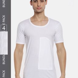 Ramraj Men Pack Of 4 Pure Cotton Innerwear Vest-image-23