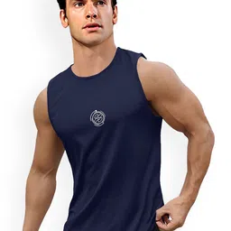 AUSK Printed Round Neck Sleeveless Gym Innerwear Vests AUSK0751-4