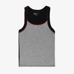 Bodycare Boys Colourblocked Pure Cotton Innerwear Basic Vests-KGA2014GR-PK001-image-14