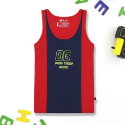 3PIN Boys Colourblocked Sleeveless Cotton Innerwear Vests-image-23