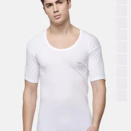 Dollar Pack of 10 Cotton Innerwear Vests MLHVE-02-PO10-WHITE-23