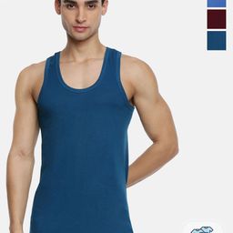 Ramraj Pack Of 4 Assorted Pure Cotton Undershirt Vests-image-23