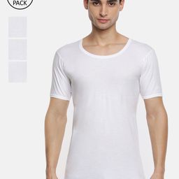 Ramraj Men Pack Of 4 Solid Cotton Innerwear Vests-image-9