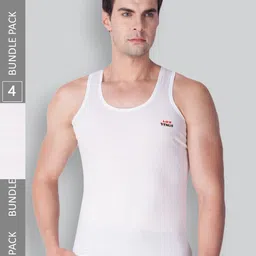 LUX VENUS Men Pack Of 4 Pure Cotton Innerwear Vests-image-56