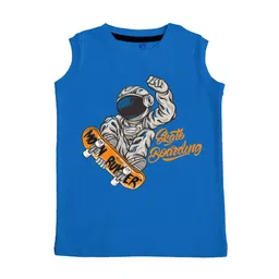 x2o Unisex Kids Blue Innerwear Vests-image-15