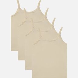 DYCA Girls Pack Of 4 Cotton Sleeveless Camisoles-43