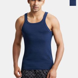 Jockey Men Pack Of 2 Super Combed Cotton Innerwear Vests-image-69