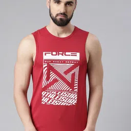 Force NXT Printed Super Combed Cotton Vest-image-63