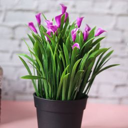 MARKET99 Green Artificial Flower With Pot-14