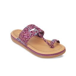 WALKWAY by Metro Printed Braided One Toe Flats-96