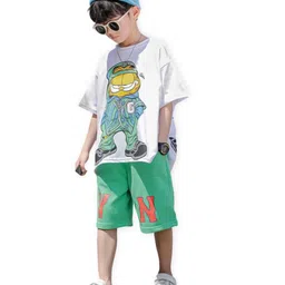 BAESD Boys Printed T-shirt with Short-30