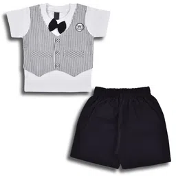Wish Karo Boys Striped T-shirt with Shorts-picture-19