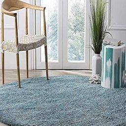 Safiya Carpet Blue Solid Anti-Skid Polyester Carpets-image-40