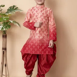 BAESD Boys Ombre Printed Regular Kurta & Patiala-4