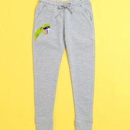 NUSYL Kids Grey Printed Joggers-picture-10