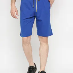 UnderJeans by Spykar Men Blue Solid Shorts-picture-55