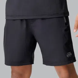 U S Polo Assn Men Black & White Athleisure Shorts-image-75