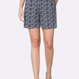Van Heusen Allover Print Functional Pocket Superior Drape Lounge Shorts-image-59