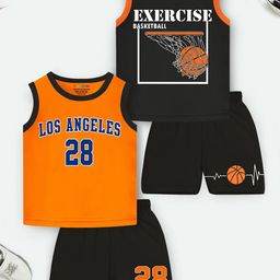 YK X Trampoline Kids Pack of 2 Printed T-shirt with Shorts-56