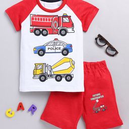 YK Boys Printed Cotton T-shirt with Shorts-picture-28
