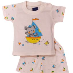 BAESD Infants Printed Pure Cotton T-shirt With Shorts-image-53