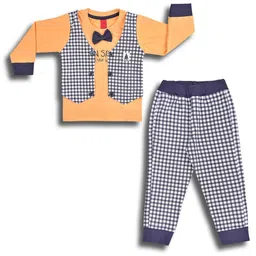 Wish Karo Boys Checked T-shirt with Trousers-image-61